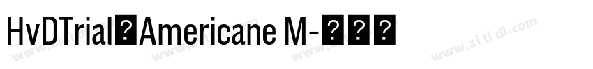 HvDTrial_Americane M字体转换 HvDTrial_Americane M字体转换